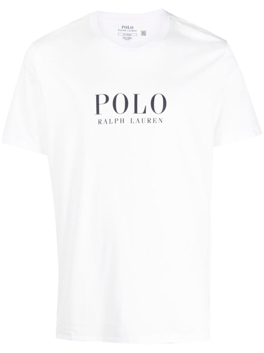 White Logo Print T-Shirt 1