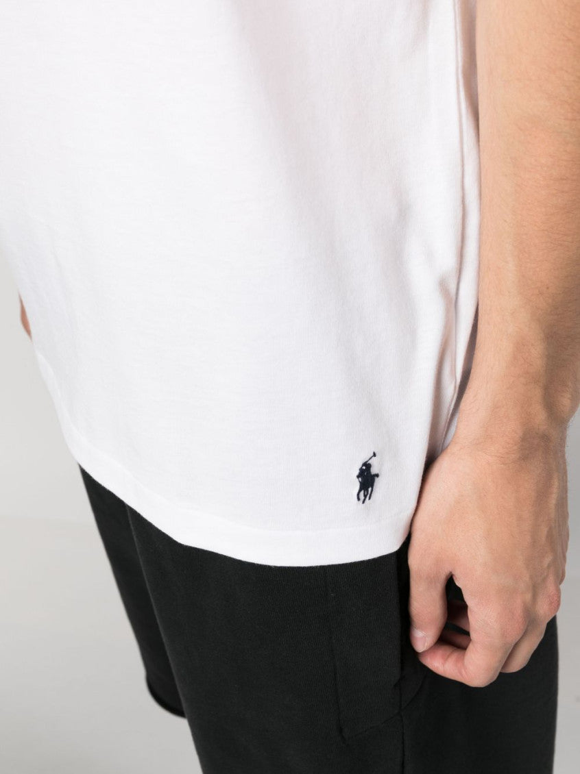 White Logo Print T-Shirt 2