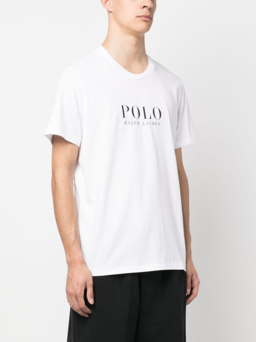 White Logo Print T-Shirt 4