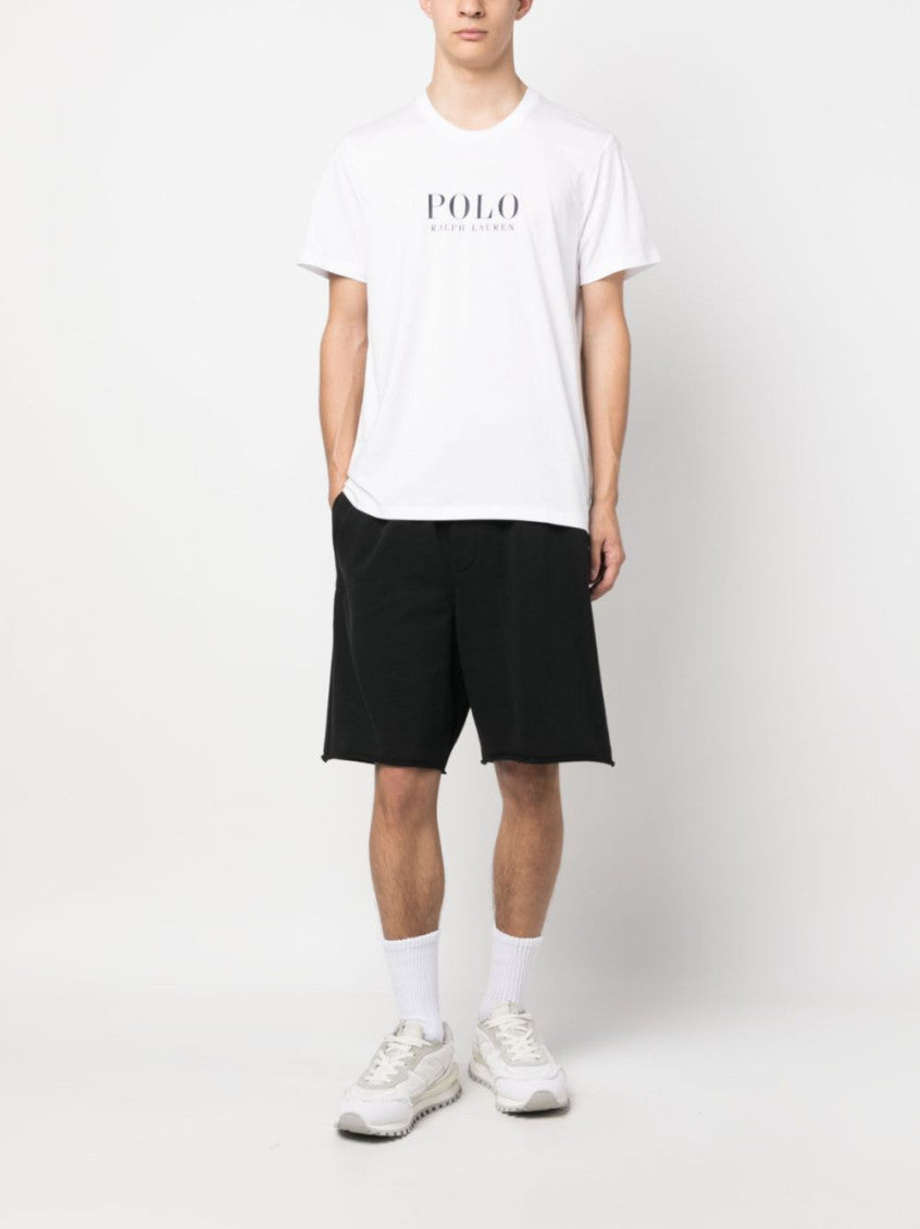 White Logo Print T-Shirt 6