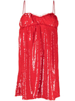 Red Sequined Mini Dress 1