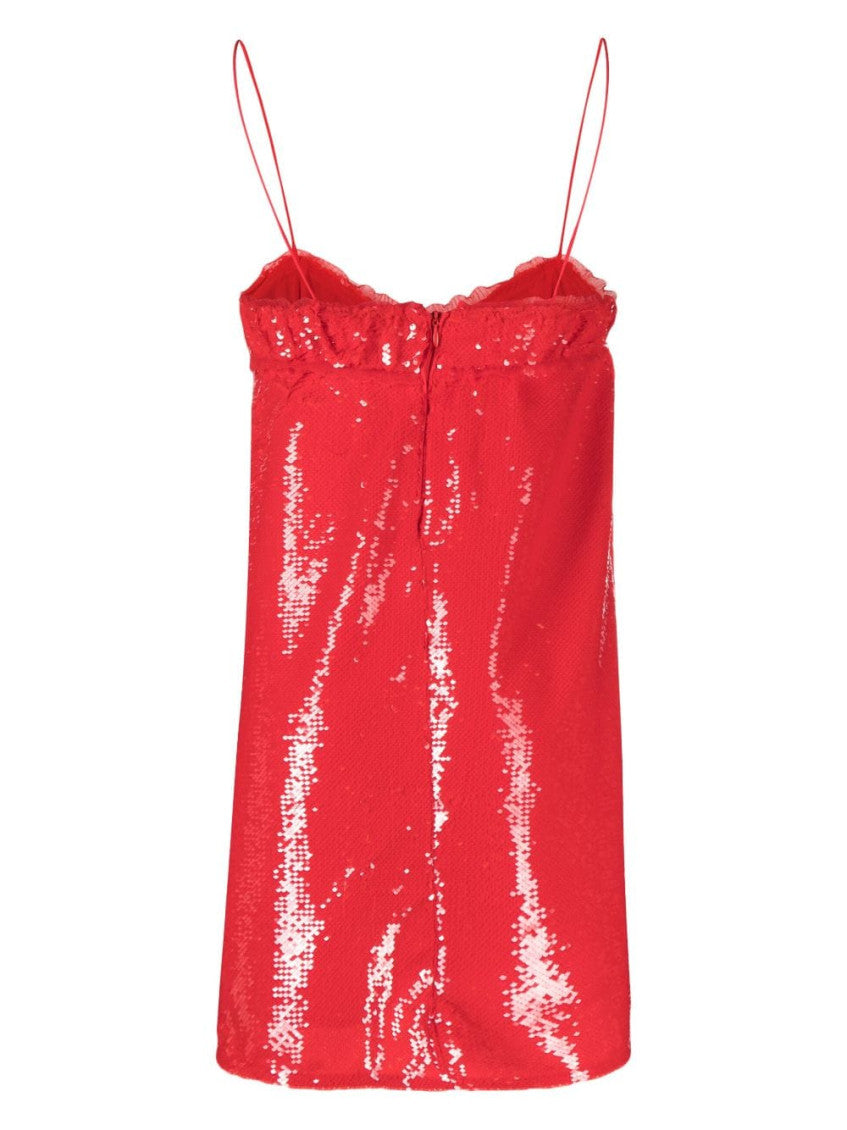Red Sequined Mini Dress 2