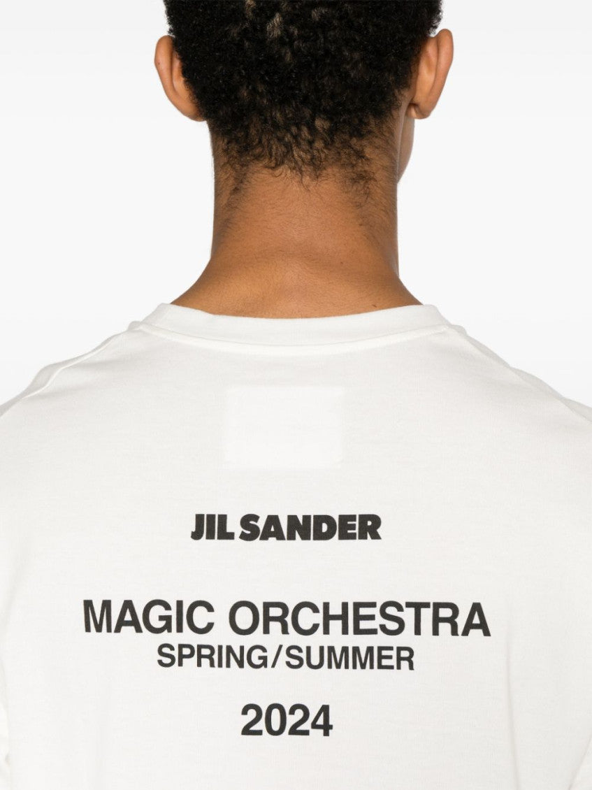 White Logo Detail T-Shirt 2