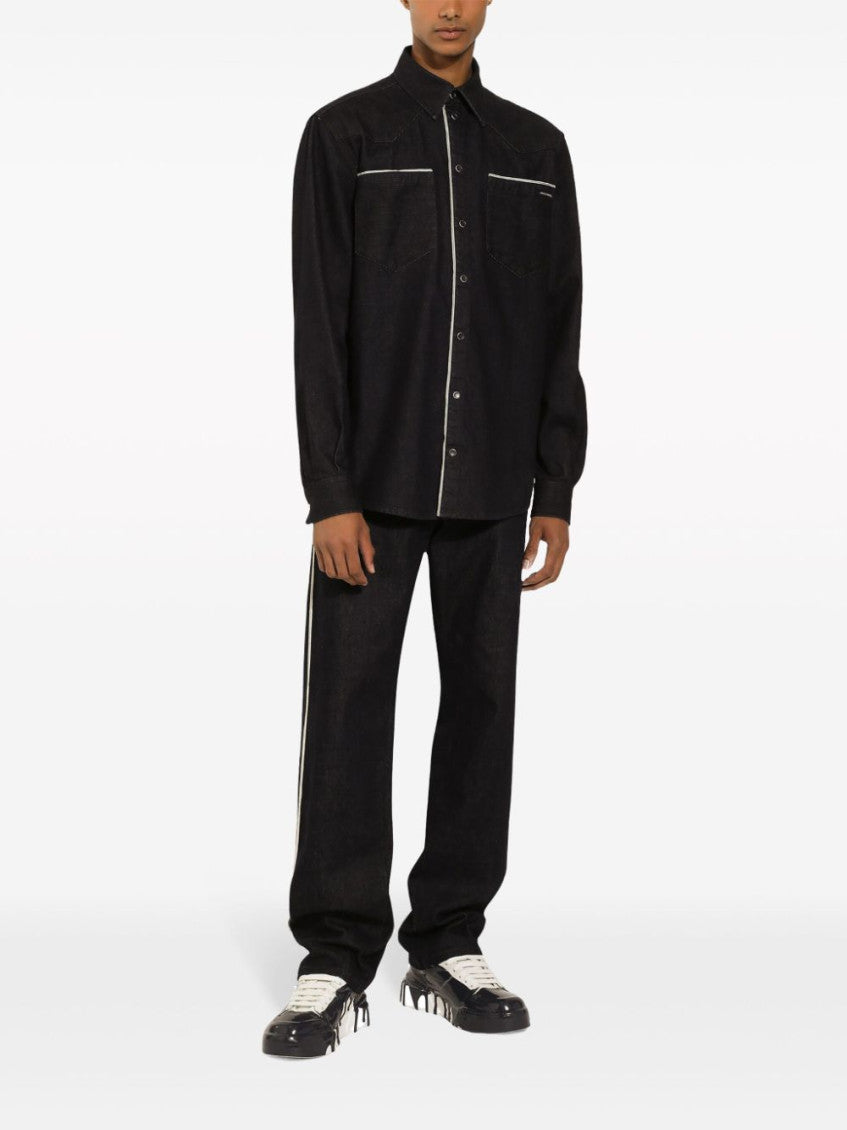 Black Straight Leg Denim 3