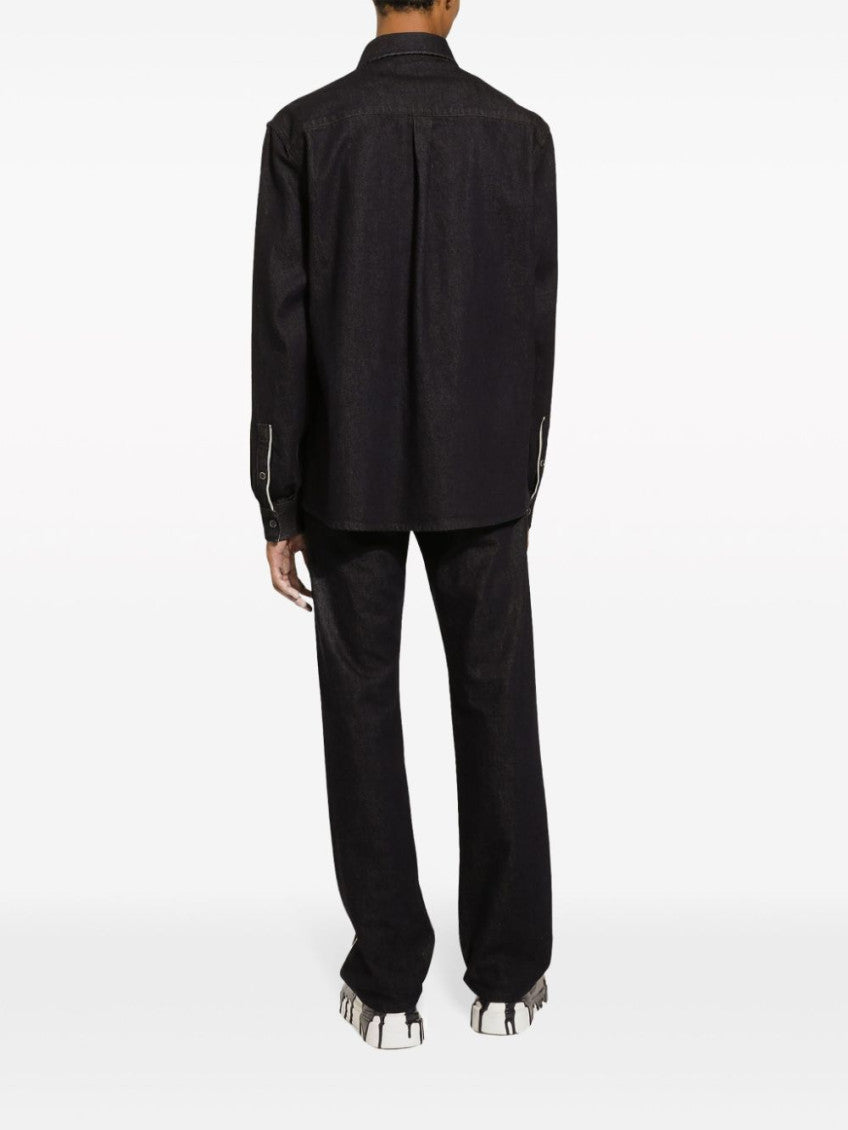 Black Straight Leg Denim 4