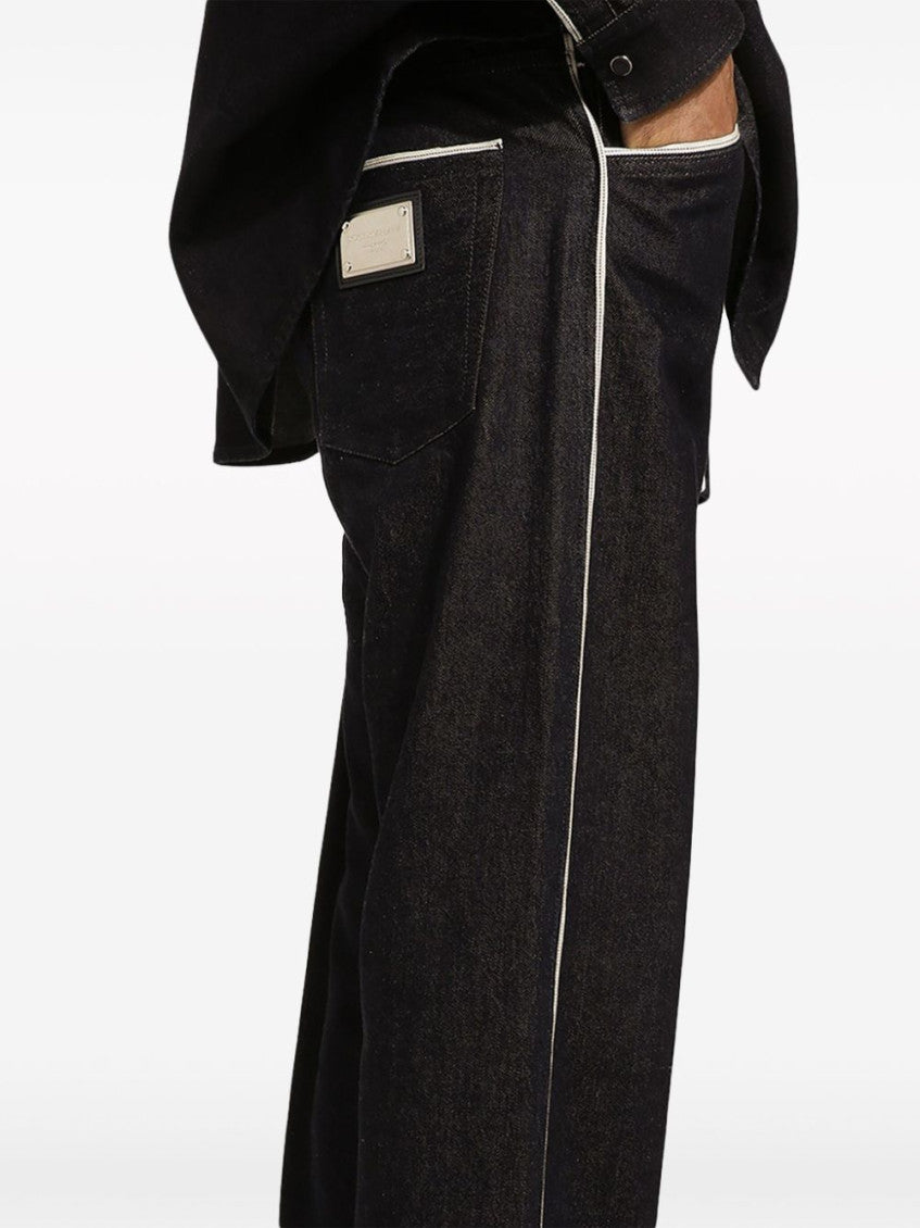 Black Straight Leg Denim 5