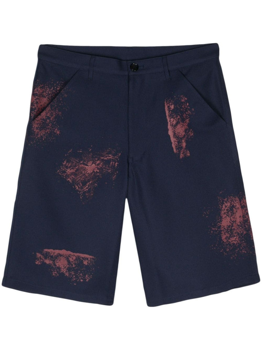 Navy blue Printed Shorts 1