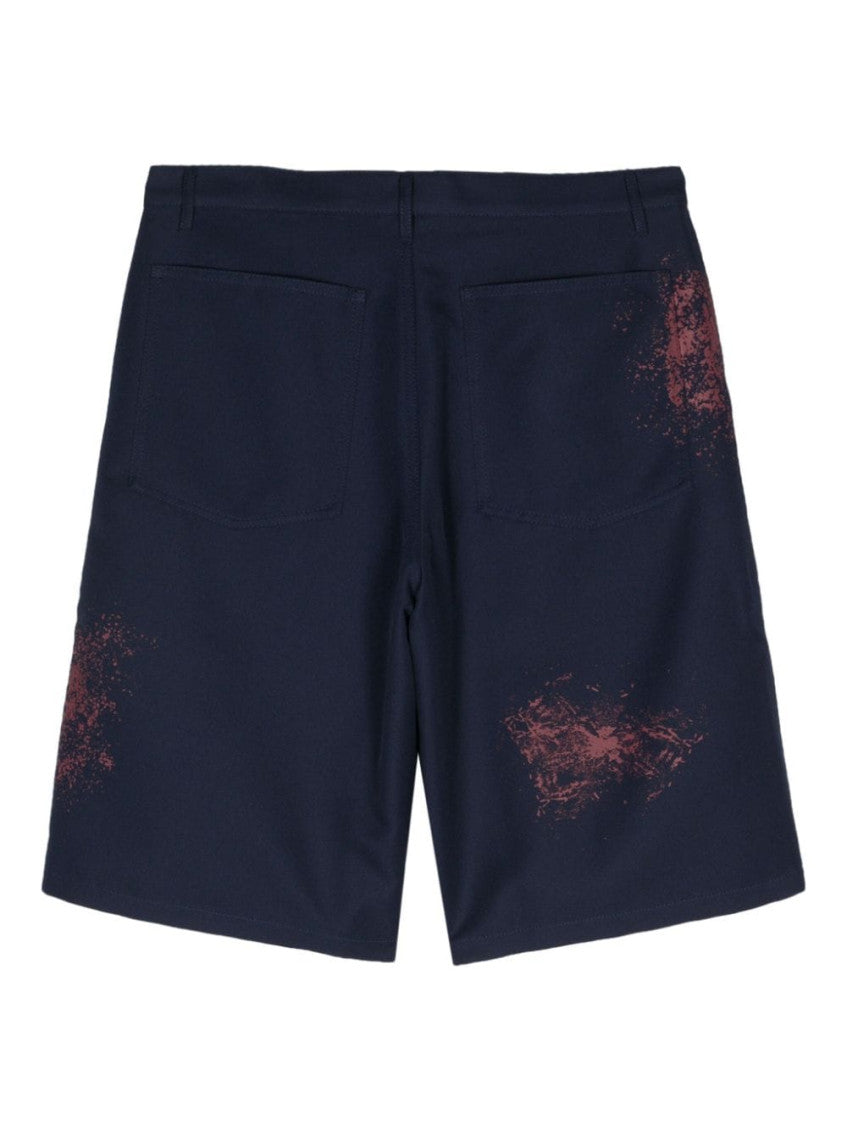 Navy blue Printed Shorts 2