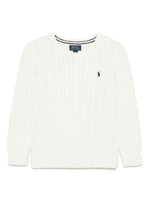 Boys White Logo Sweater 1