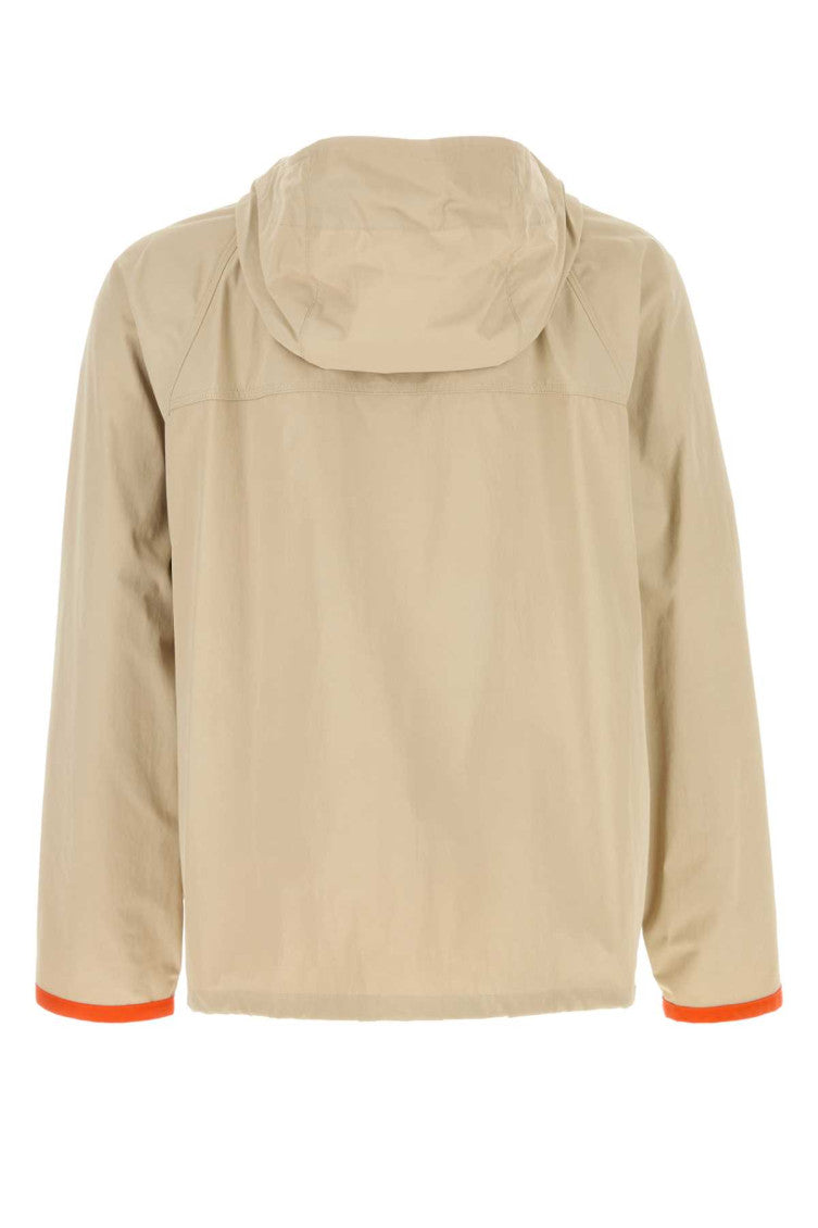 Beige nylon windbreaker  2