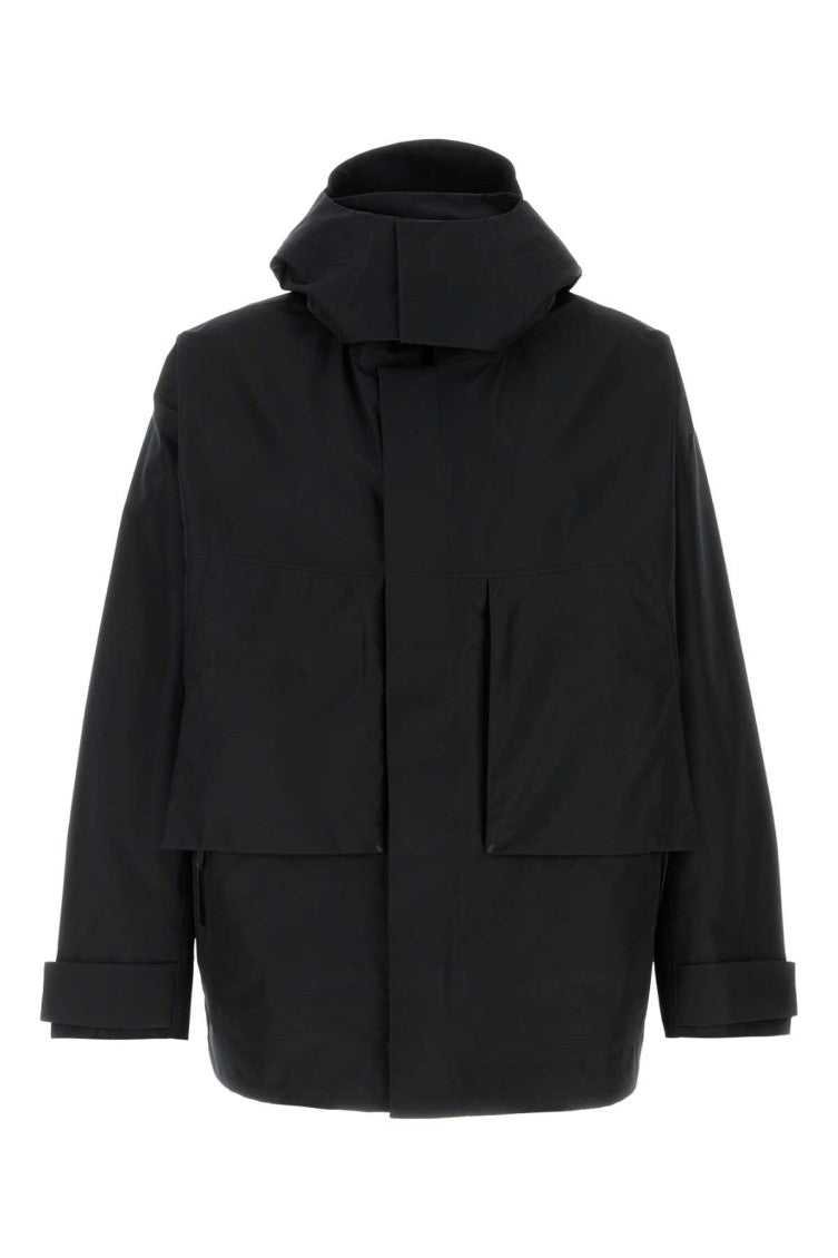 Black polyester jacket  1