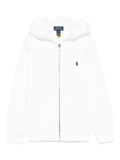 Boys White Logo Hoodie 1