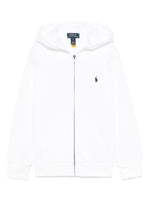Boys White Logo Hoodie 1