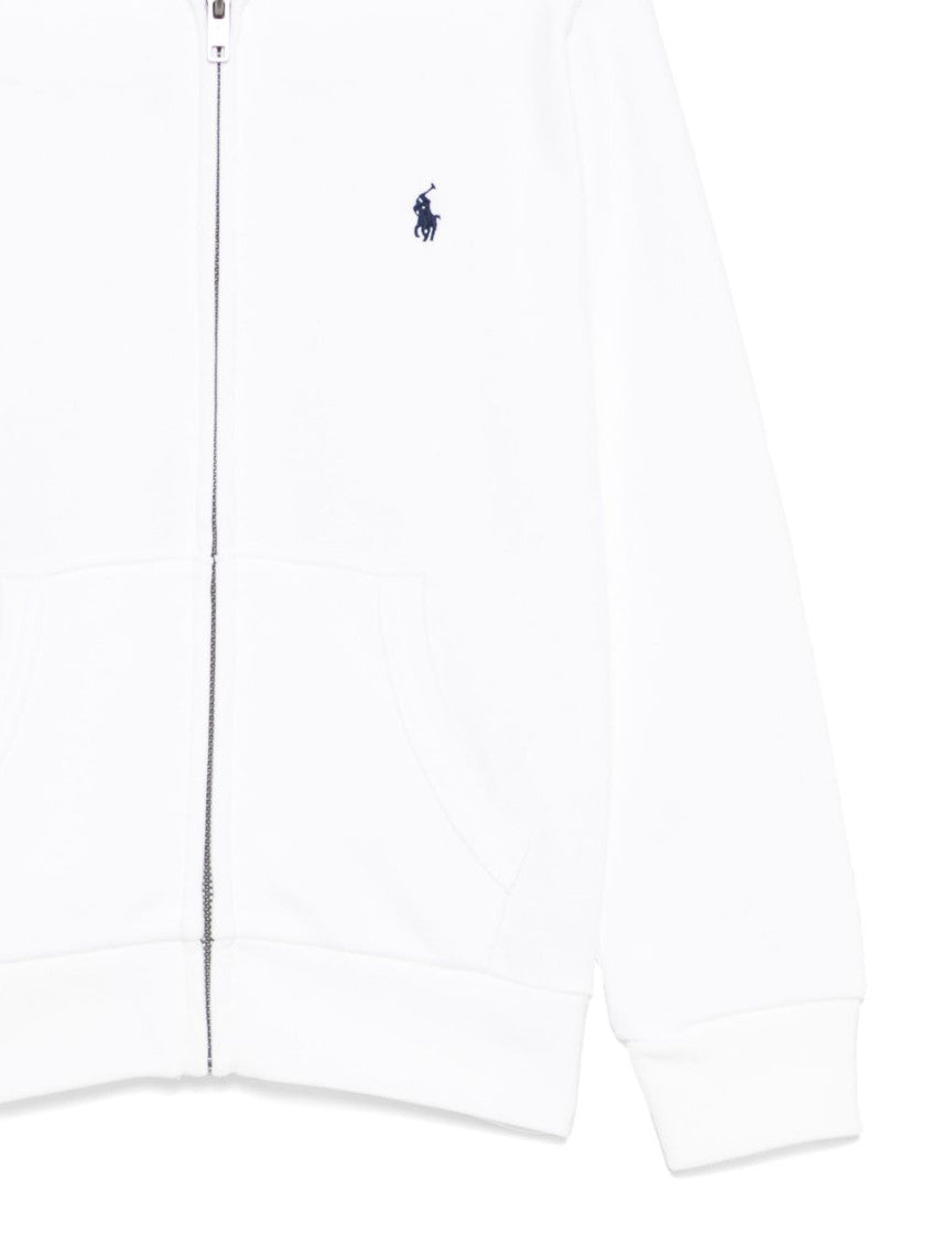 Boys White Logo Hoodie 3