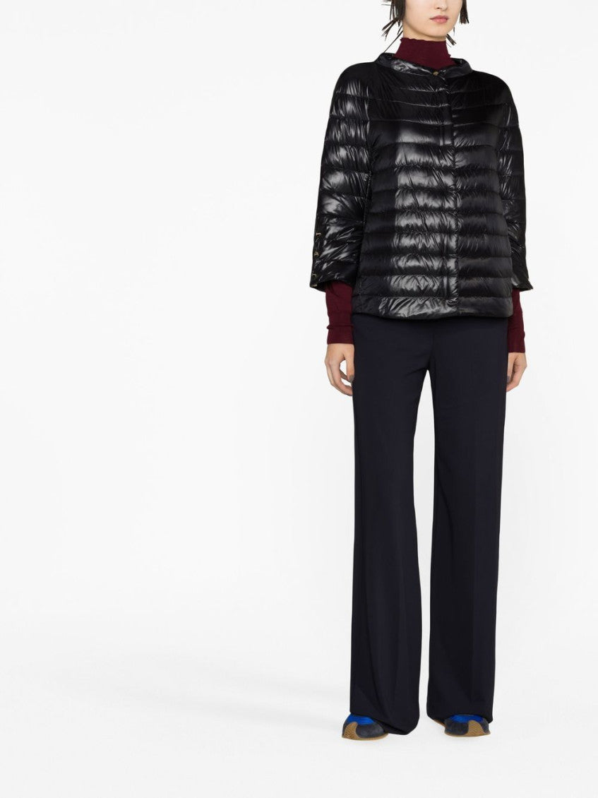 Black Brown quilted padded jacket 4