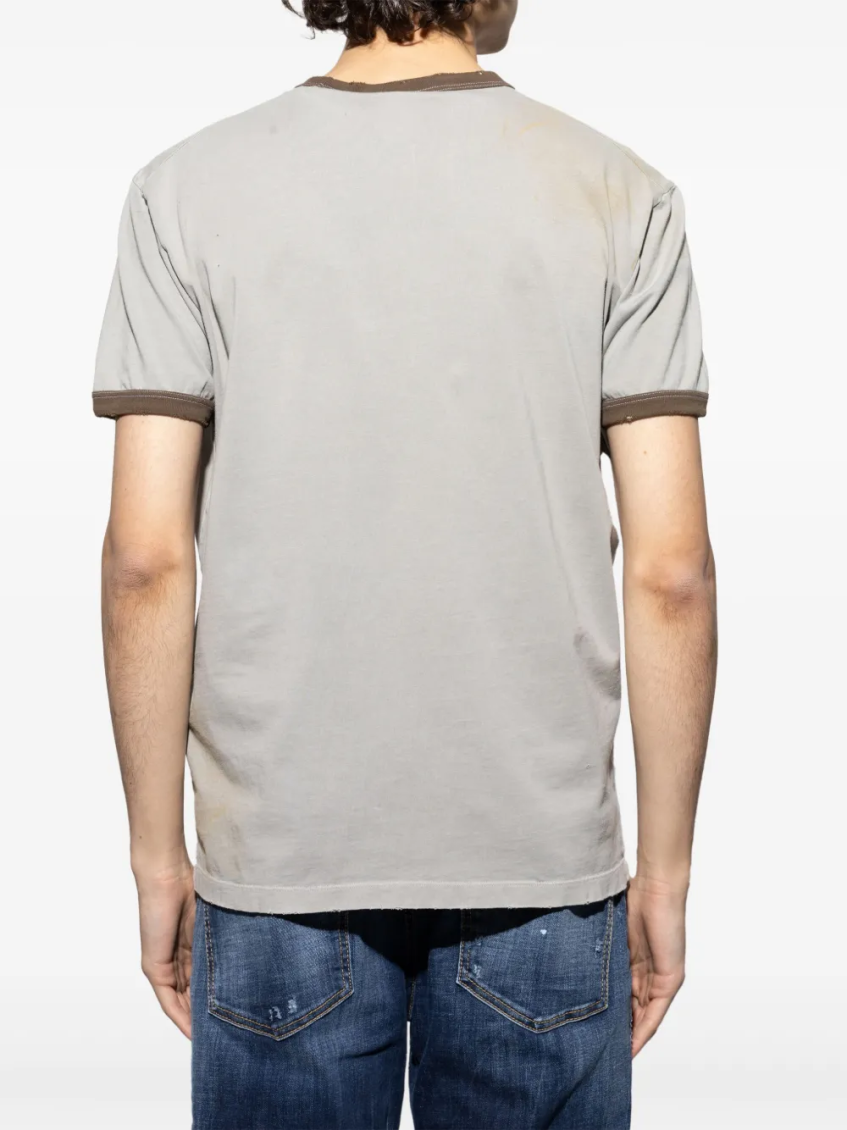 Light Grey Graphic Print T-Shirt 4