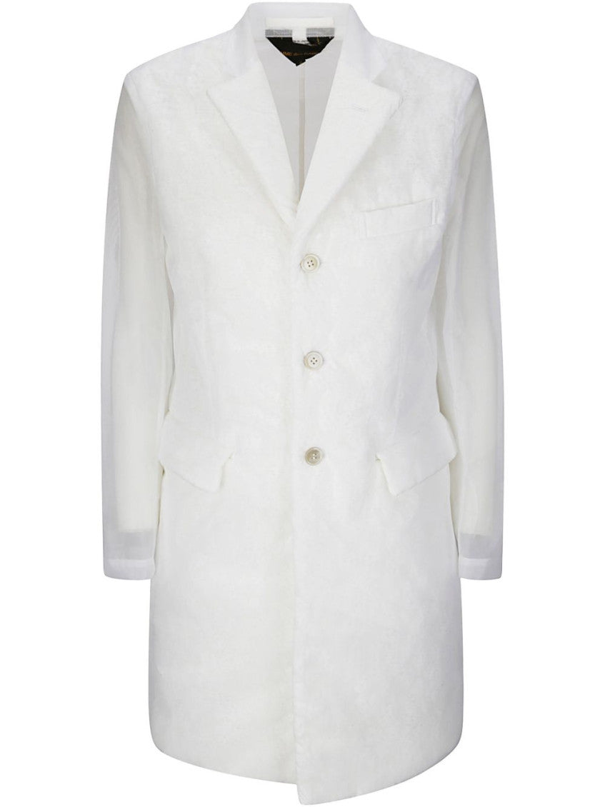 White single-breasted coat 1