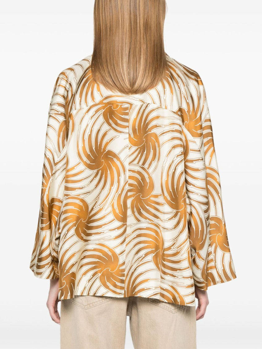 Multicolor Printed caban jacket 5