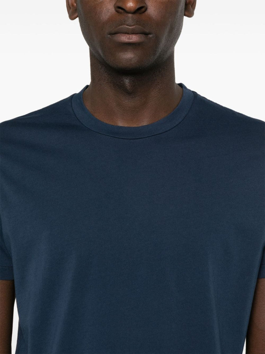 Navy Blue Roundneck Solid T-Shirt 3