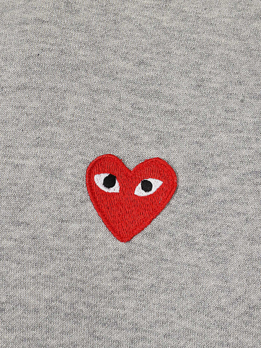 Grey Logo Print Cotton Hoodie 3