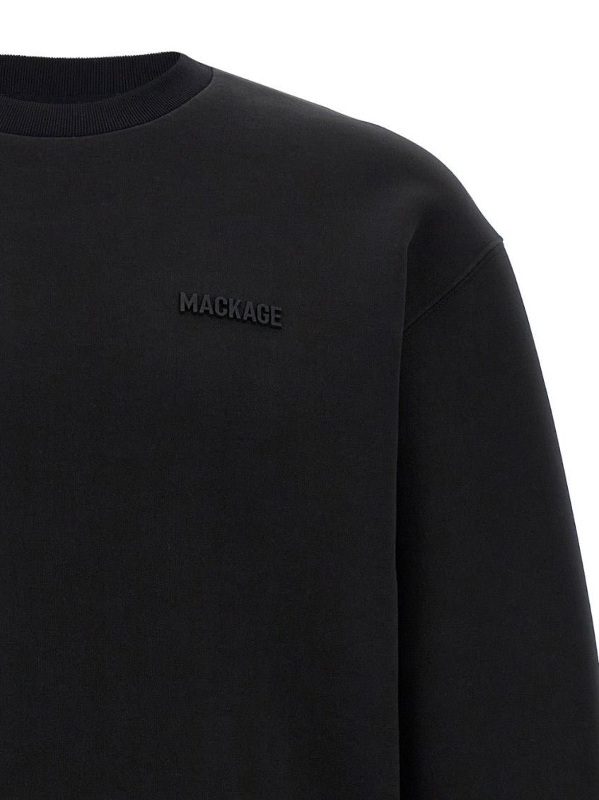 Black Long Sleeves Logo Sweatshirt 4