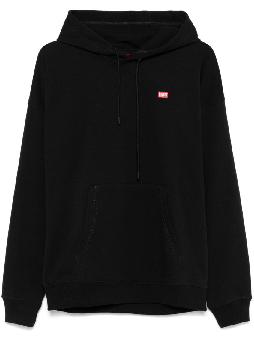 Black Long Sleeves Logo Hoodie 1