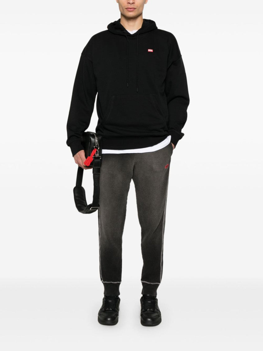 Black Long Sleeves Logo Hoodie 5