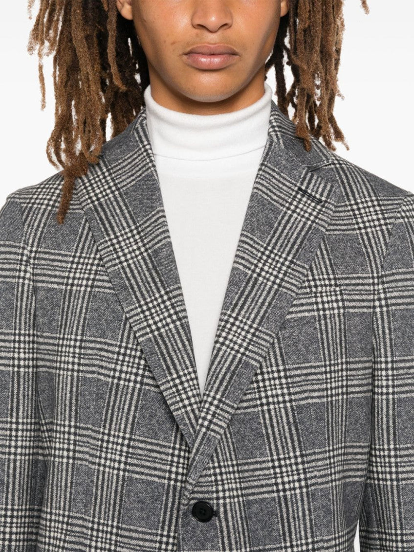 Blue Cotton Single-breasted Blazer 5