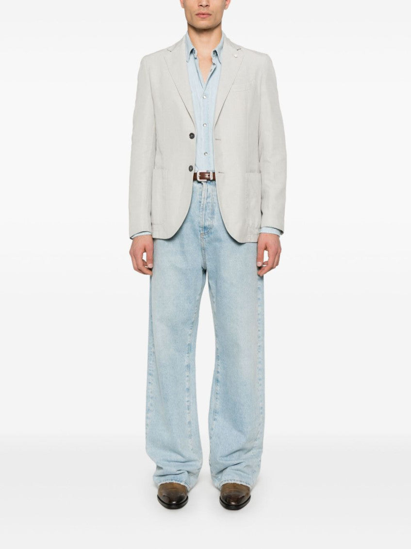 Light Grey Cotton Blazer 2