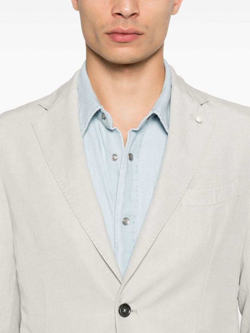 Light Grey Cotton Blazer 3