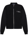 Black Front Zip Bomber 1