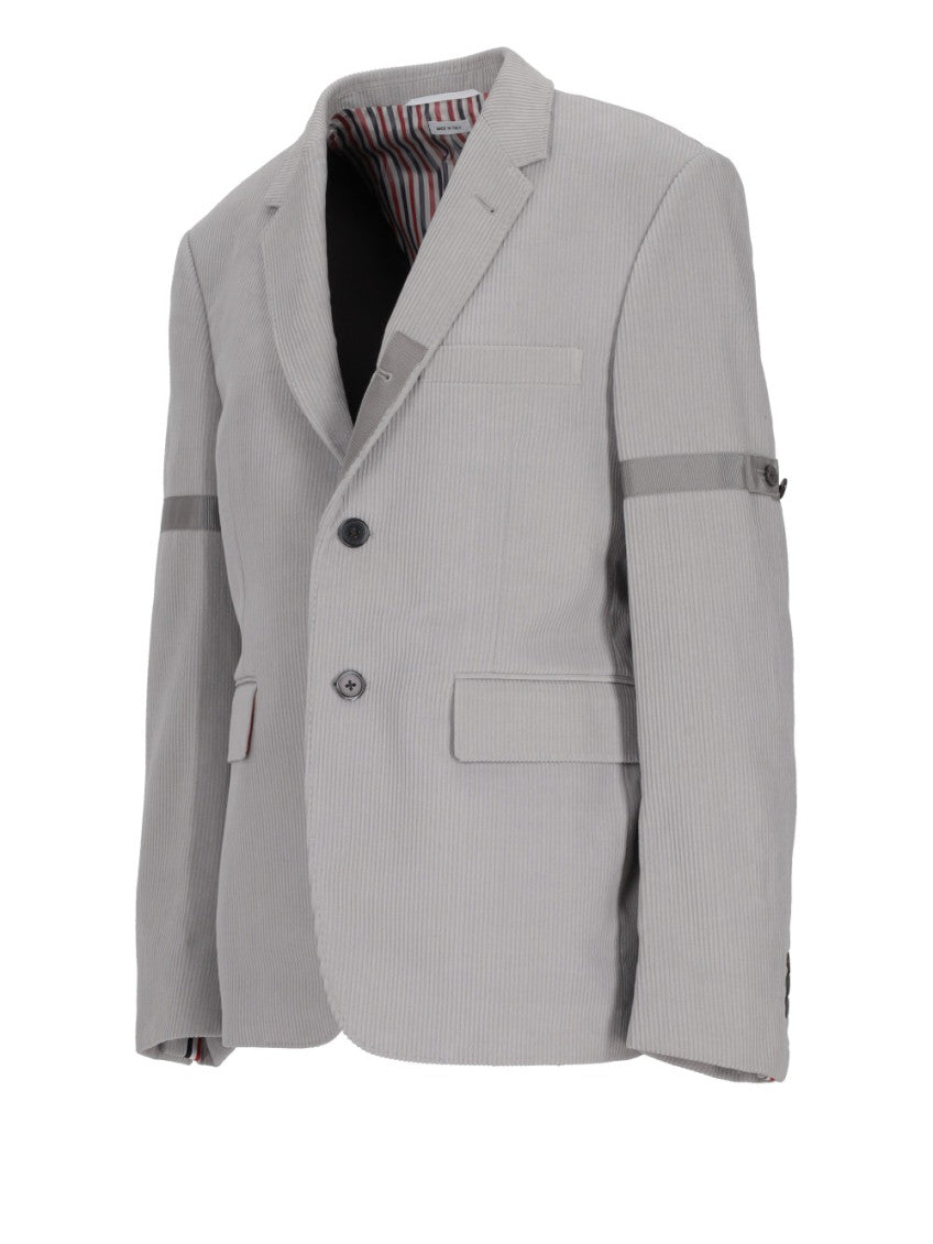 Grey Corduroy Extra Slim Fit Blazer 2
