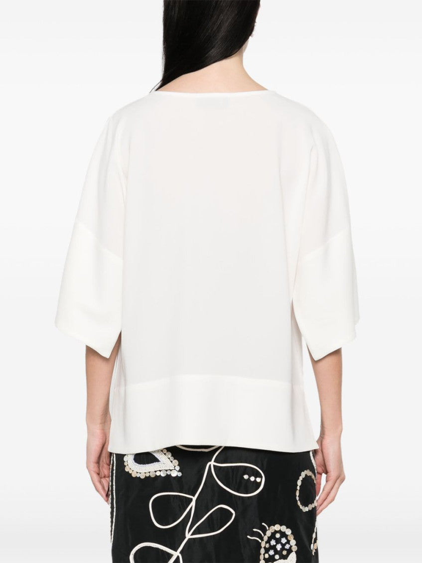White keyhole-neck Top 3