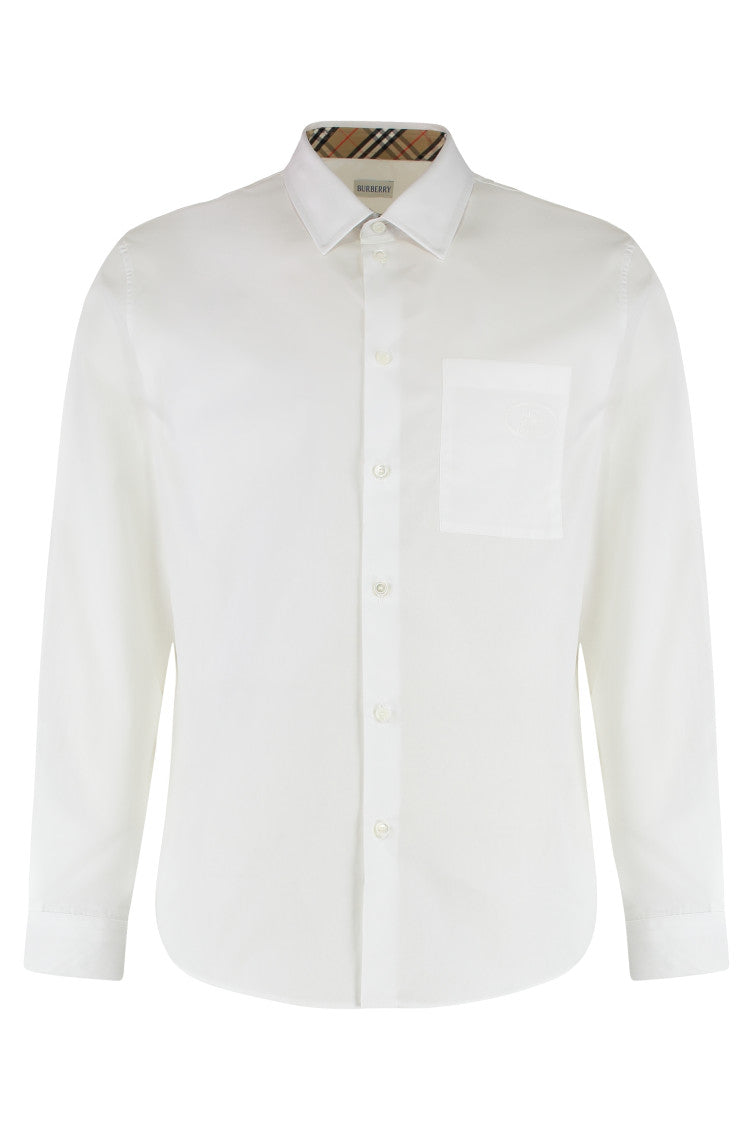 White Regular Solid Shirt 1