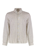Beige Regular Stripes Shirt 1