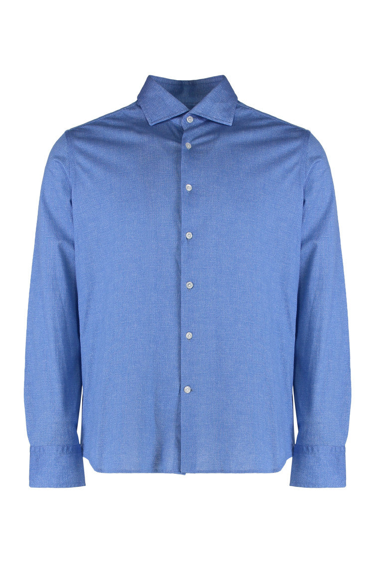 Blue Regular Solid Shirt 1