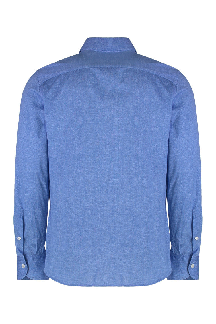 Blue Regular Solid Shirt 2