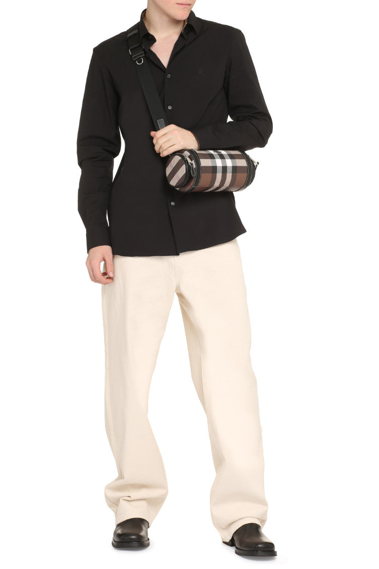 Black Slim Solid Shirt 3