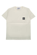 Kids Beige Solid T-Shirt 1