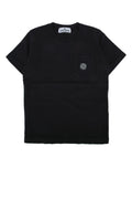 Kids Black Solid T-Shirt 1