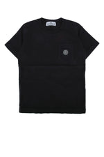 Kids Black Solid T-Shirt 1