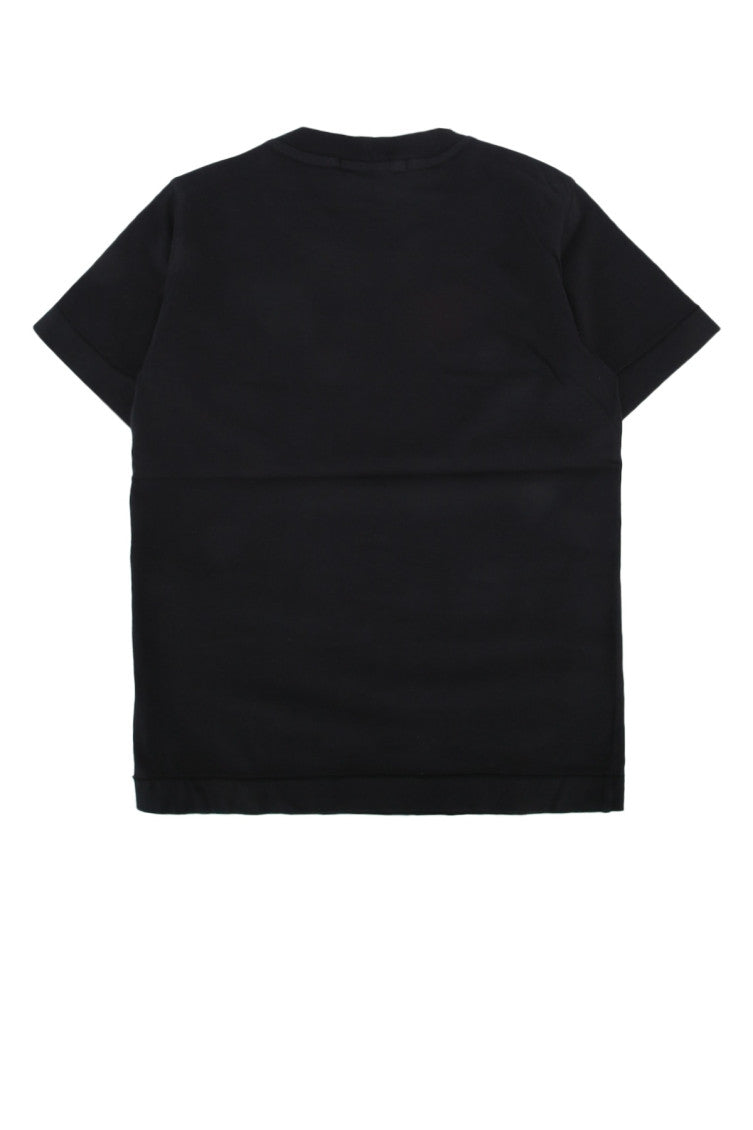 Kids Black Solid T-Shirt 2