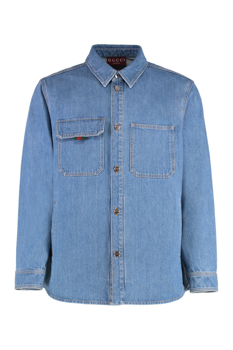 Denim Regular Solid Shirt 1