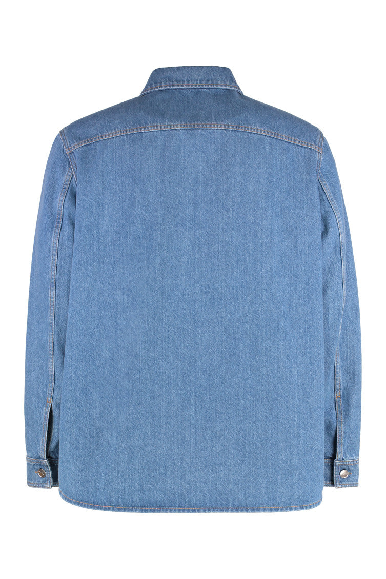 Denim Regular Solid Shirt 2