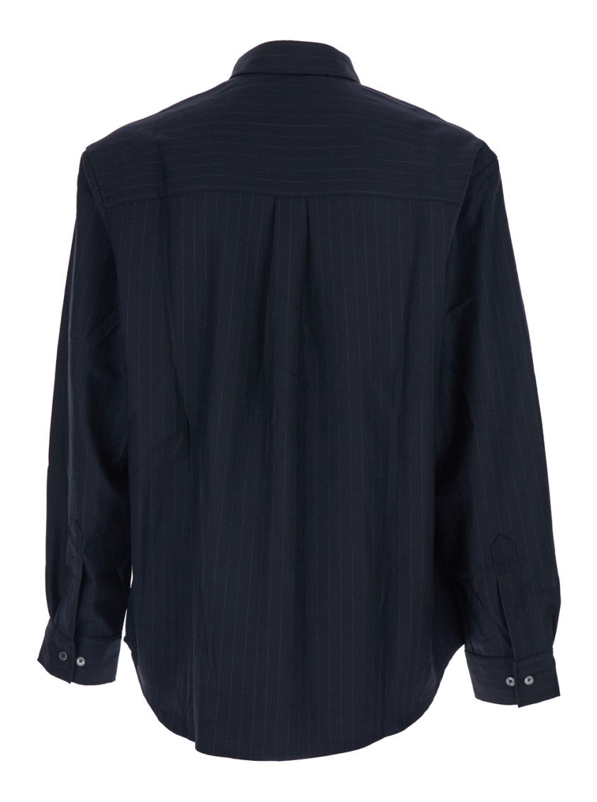 Blue Loose Stripes Shirt 2