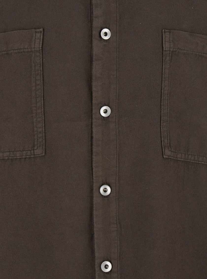 Dark Brown Solid Shirt 3