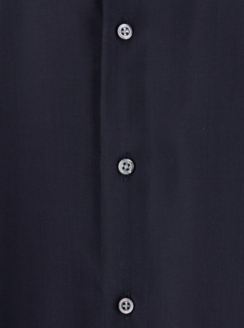 Navy Blue Solid Shirt 3
