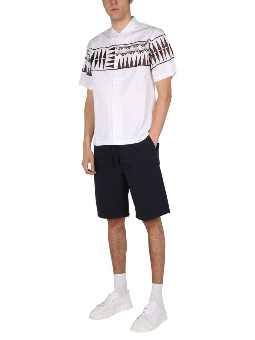 White Regular Printed Shirt 2