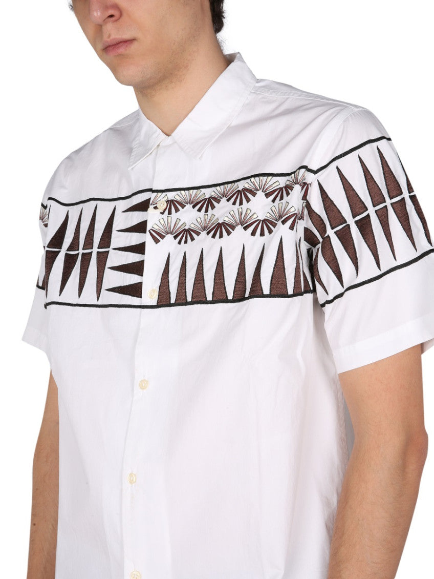 White Regular Printed Shirt 4