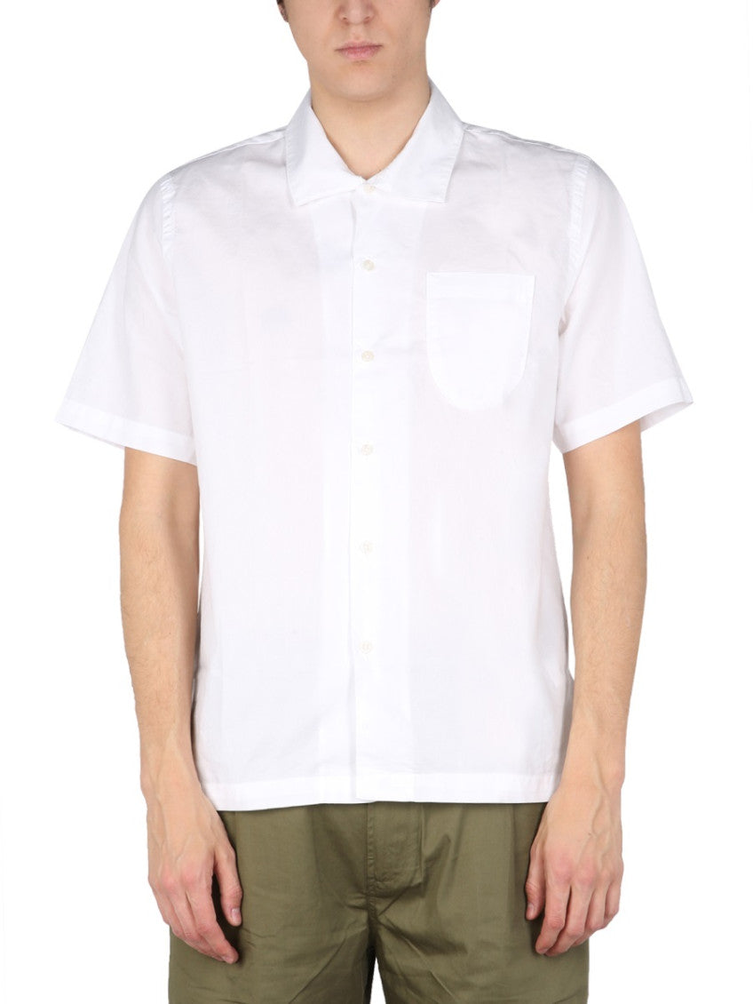 White Relaxed Solid Shirt 1